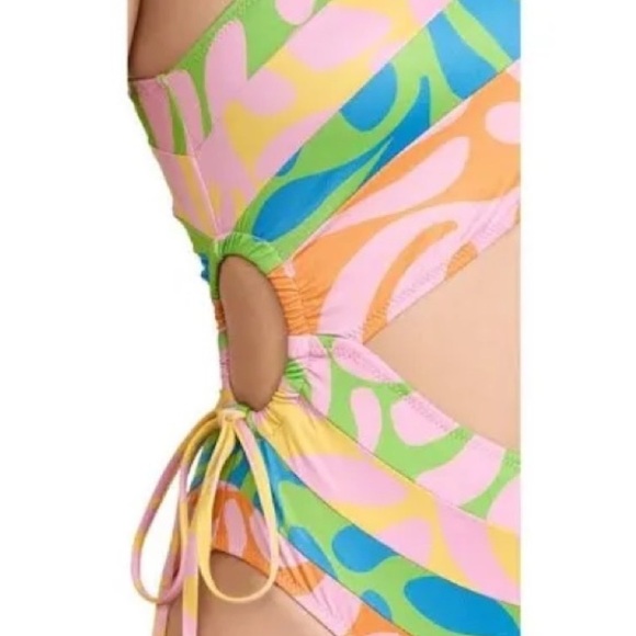 NWT SOLID AND STRIPED the Randall printed (mixed leaf print) size M - Picture 3 of 10